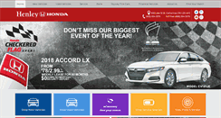 Desktop Screenshot of henleyhonda.com